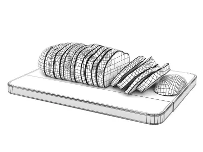 Fruit-Pan Bowl 3D model