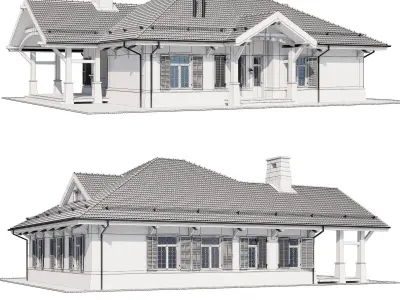 Modern house 17 3D model