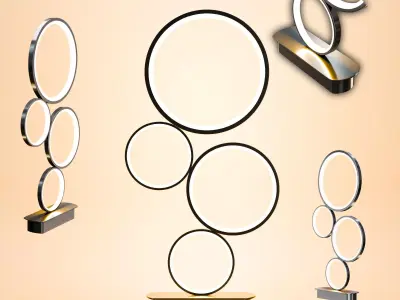 modern round lamp 3D model purchase