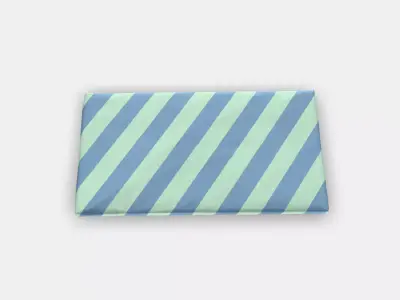 BANKKAMRAT Bench pad 1 Low-poly 3D model