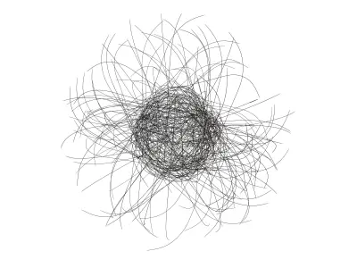 Abstract Sphere Line v1 003 3D model