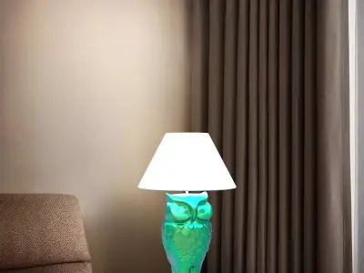 owl Table Lamp 3D print model