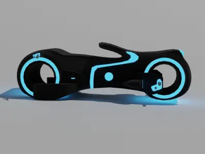 Tron Moto - Low poly Low-poly 3D model