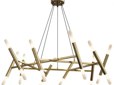 Livewin led chandelier Low-poly 3D model