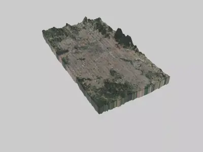 Sao Paulo City Low-poly 3D model