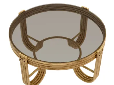 Pretzel Round Coffee Table 3D model