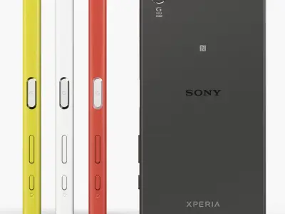 Sony Xperia Z5 Compact Low-poly 3D model