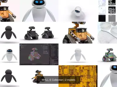 WALL-E Collection 3D Model Pack
