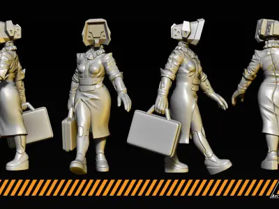 Corporate droids 3D print model