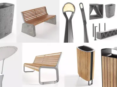 mmcite elements for park 3D Model Pack