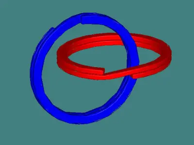 Small Keyring Free 3D model