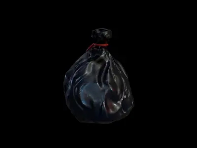 Trash Bag model - Gest Low-poly 3D model