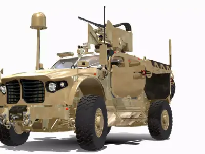 JLTV 4X4 MRAP  Low-poly 3D model