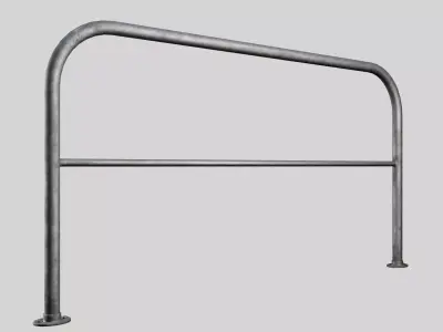 Simple Railing - Game Ready Low-poly 3D model