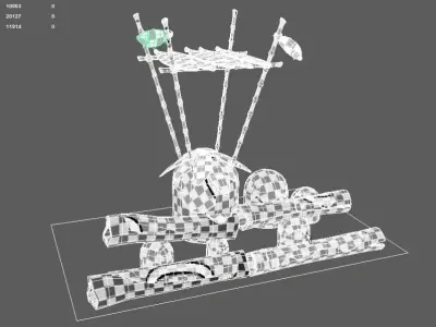 Tropical seatings 3D model