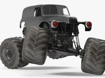  Heavy Duty Mud Racing Monster Truck Rigged 