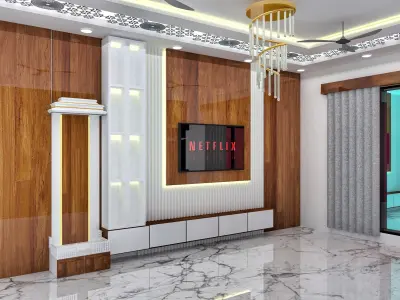 Modern Living Room 3 D Desing 3D model