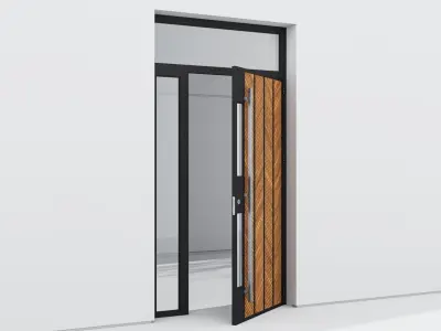 Aluminium door 228 3D model