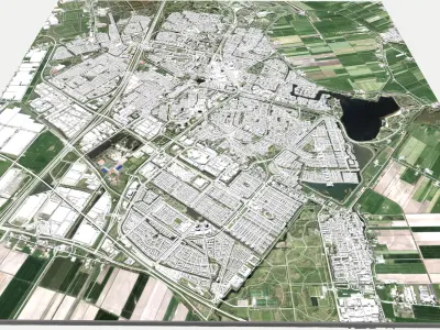 Cityscape Zoetermeer Netherlands  3D model