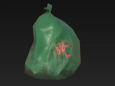Trash bags Low-poly 3D model