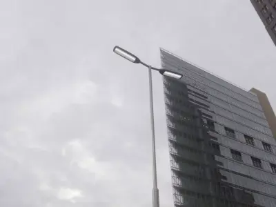 Street Light 11 version 7 5m with pole 2 Low-poly 3D model