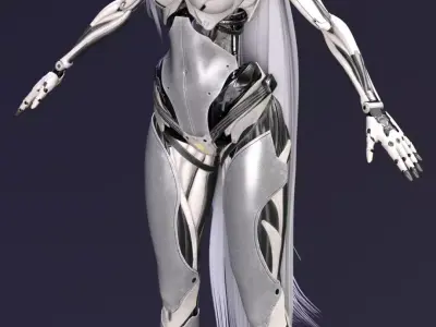Cybernetic Elegance  Enya 3D model