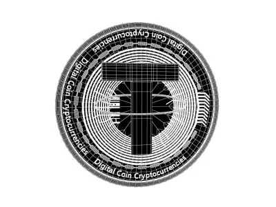 Tether USDT Coin v4 001 3D model