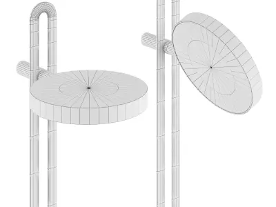 Echo Table Lamp black 3D model