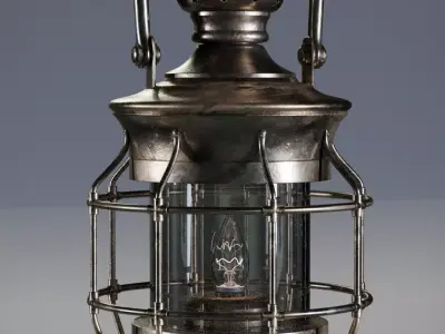 Antique Lantern Low-poly 3D model purchase