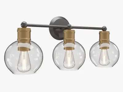 Hansford Bath Vanity Wall Light Collection 3D Model Pack