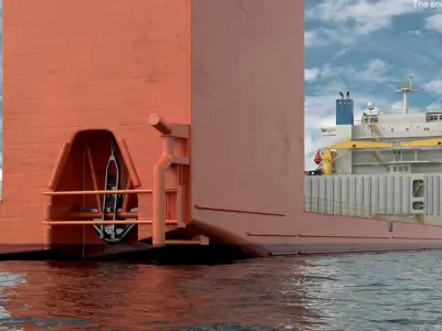  Black Marlin Heavy Lift Vessel Rigged 