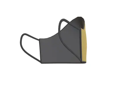 Mask v1 008 Low-poly 3D model