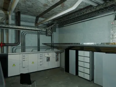 3D industrial environment 3D model