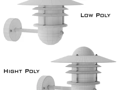 Nordlux - Agger Sensor Low-poly 3D model