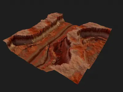 CANYON HIGH QUALITY GAME READY Low-poly 3D model