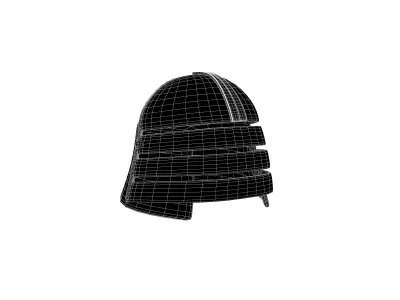 War Helmet V3 002 Low-poly 3D model