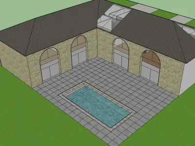 maison spacieuse moderne 3D model