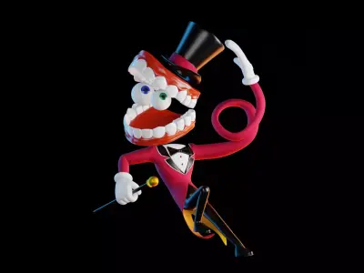 Caine - The Amazing Digital Circus Low-poly 3D model