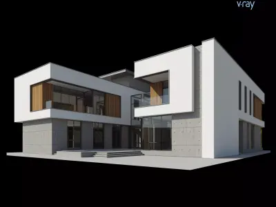 Modern Villa Design 019 3D model