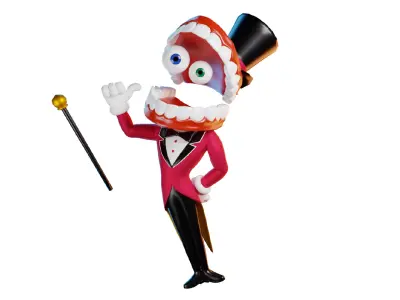 Caine - The Amazing Digital Circus Low-poly 3D model