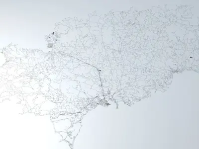 Ibiza Road Network and Streets 3D model