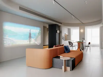 apartment interior scenes     3D model 10
