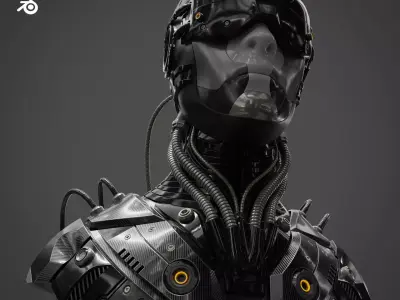 Sci Fi - Character 01 - Bust 3D model