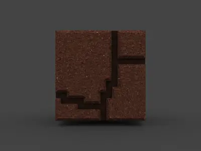 BROS-012 Brick Low-poly 3D model