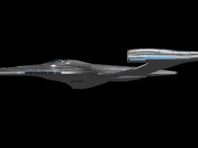 Star Trek Protostar-Class Starship Low-poly 3D model