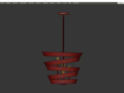 Culter Pendant Light Low-poly 3D model