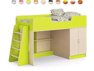 Legenda K02 and LP12 childrens modular bed 3D model