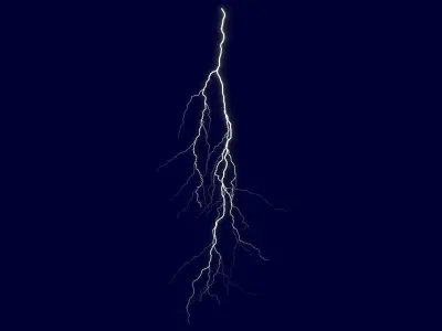 Realistic 3D Lightning CA-02 Low-poly 3D model
