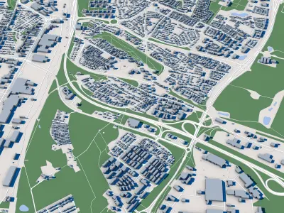 Helsingborg City Sweden 3D model