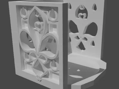 Gothic Candle holder 3D print model